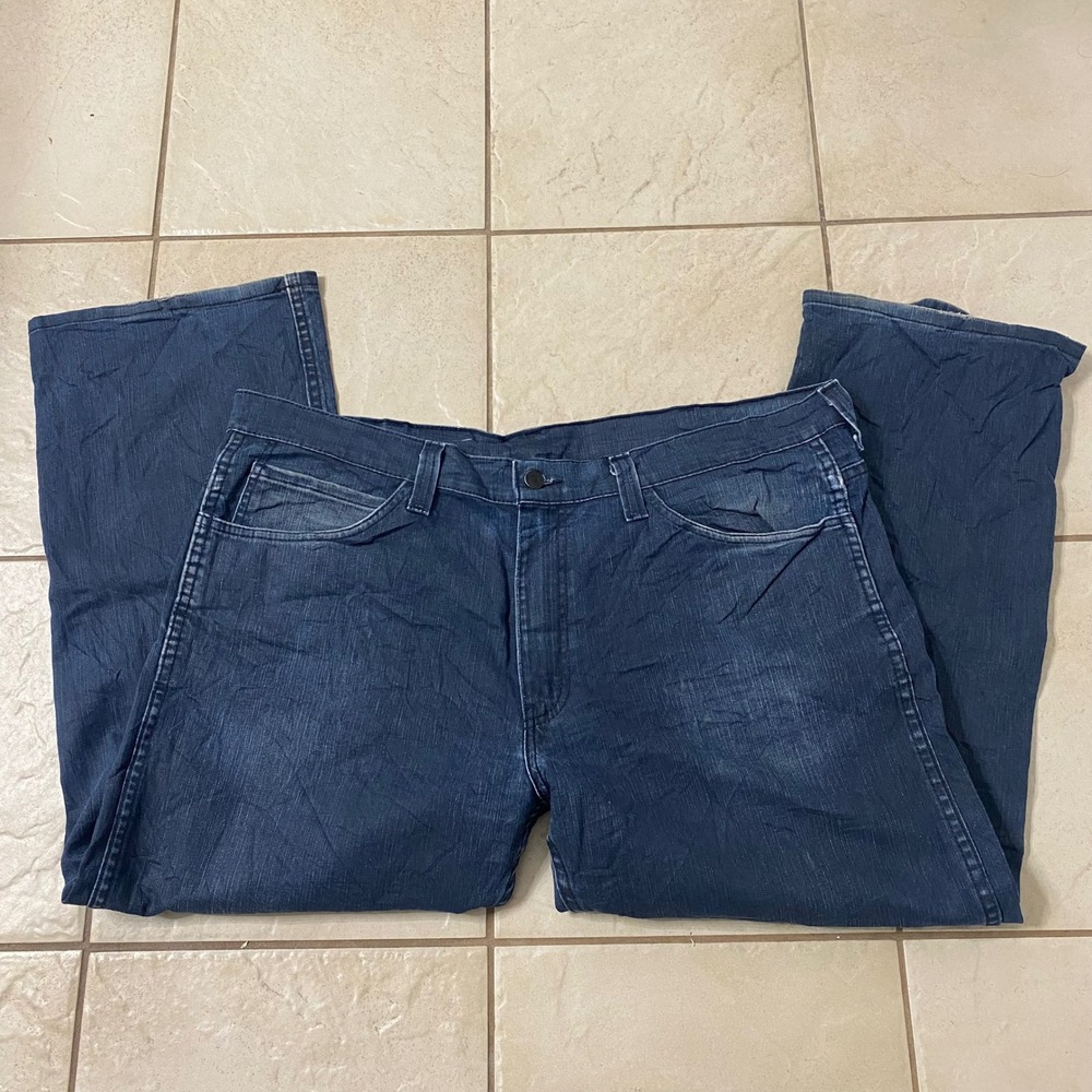 Levi Strauss 569 Mens Size 38x32 Dark Wash Straight Leg Denim Jeans